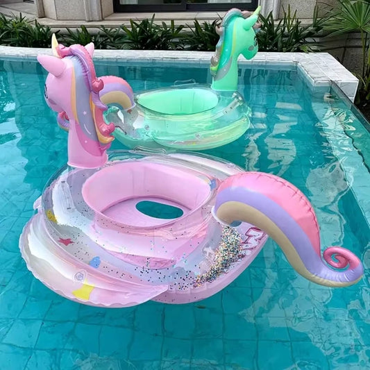 Inflated Cool Unicorn Pool Rider