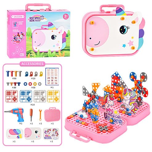 DIY Electric Drill Screw Tool Set-Mosaic Puzzle 228 pcs
