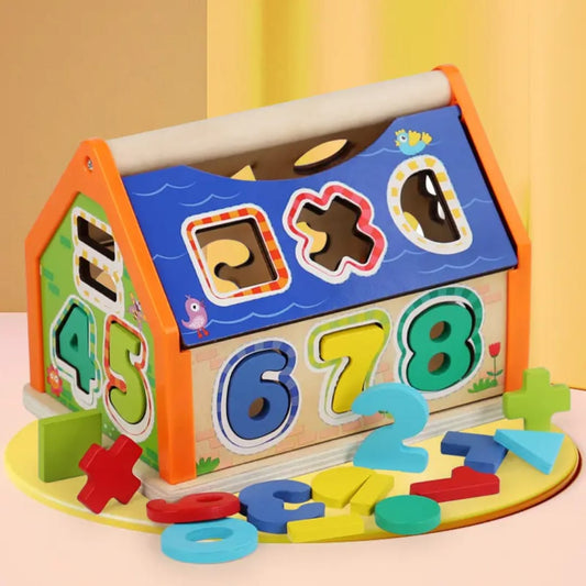 House Activity Center Early Learning for Age 3 4 5 6 7 8 Children Gifts | Wooden & Handcrafted Toys | Preschool Toys & Pretend Play