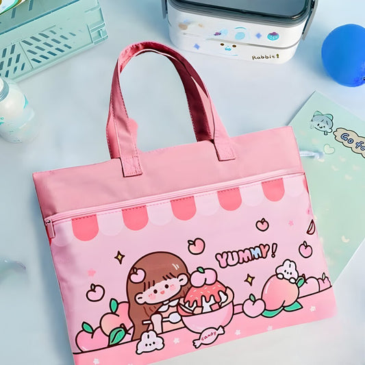 MULTICOLOR CARTOON DESIGN MULTI-PURPOSE HANDBAG