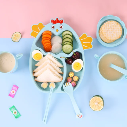 Bamboo Fibre Dinnerware - Fish Theme