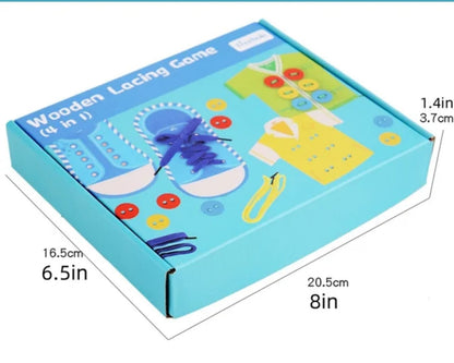 Shoe & Button Lacing Toy for Toddlers