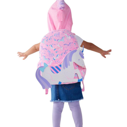 SukiSaku 3D Design Backpack with Hoodie (Unicorn)
