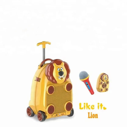 Animal Theme Trolley Luggage Bag