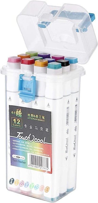 Twin Head Sketch Marker Set Of 12 piece