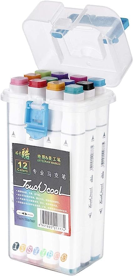 Twin Head Sketch Marker Set Of 12 piece