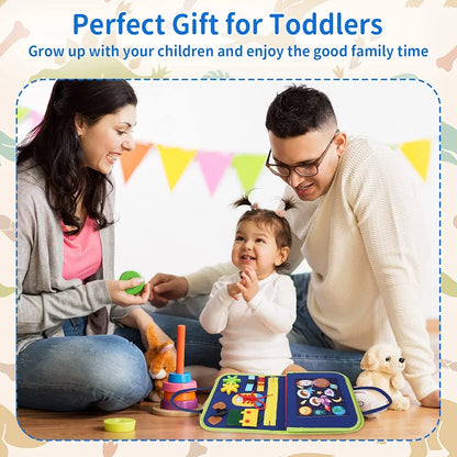 Busy Board Book - Early Child Education | Montessori Toy