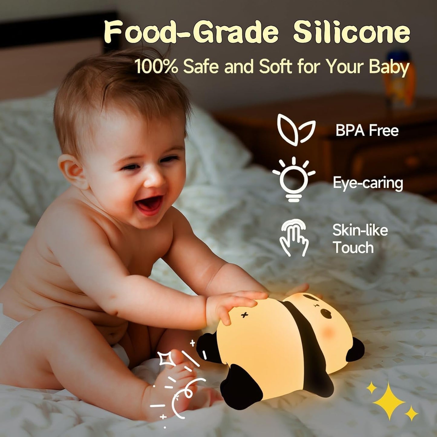 Cute Sleeping Panda Night Lamp