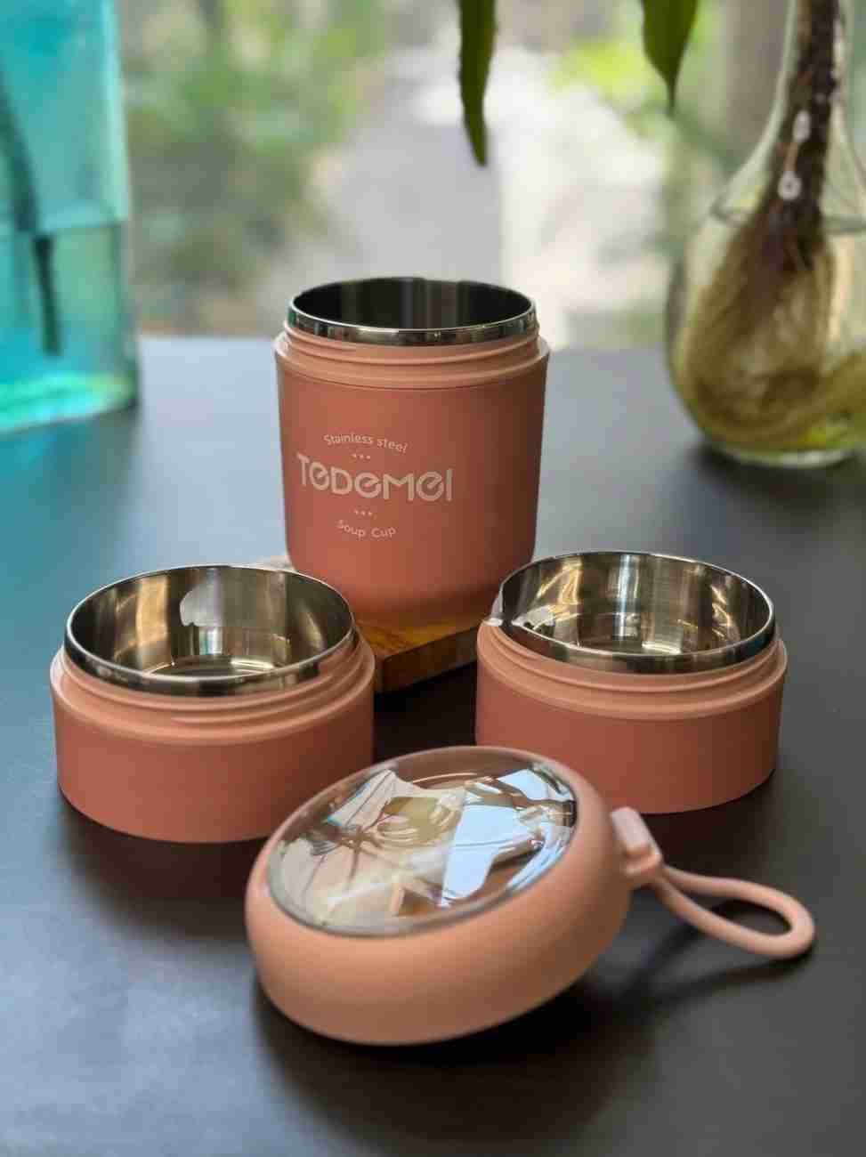 Tedemei Portable Thermal Lunch Box - 2 compartment & 3 compartment