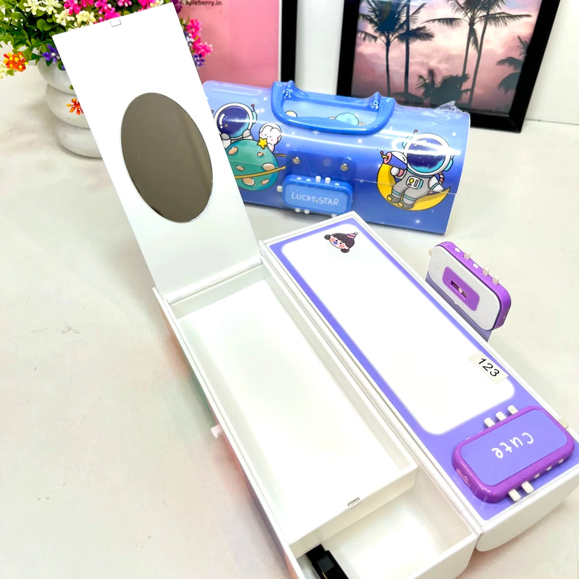 Multifunctional Code Lock Large Capacity Pencil Case