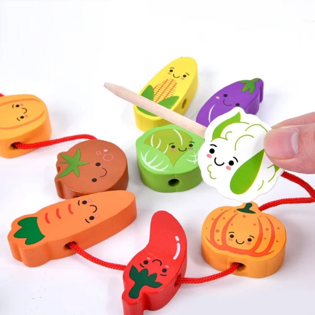 3-in-1 Balance Stacking Beading Wooden Toy