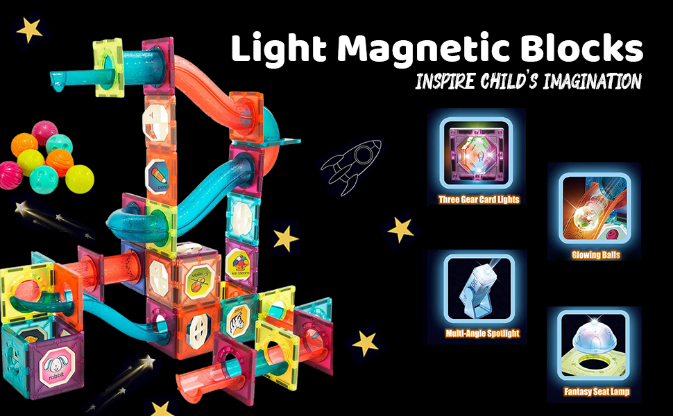 Light Magnetic Building Blocks Toys for Kids