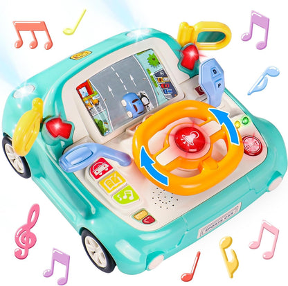 Light & Musical Steering Wheel Toy for Toddlers 1-3 Years