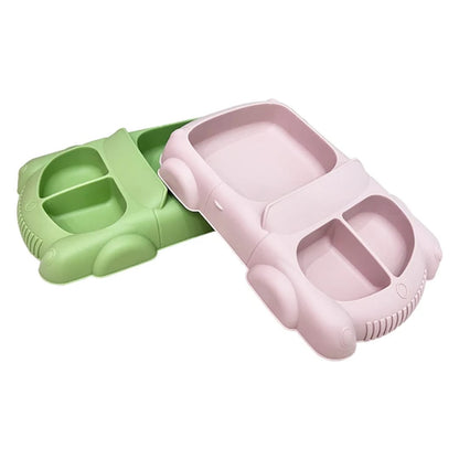 Suction Siliconne Food Grade Car Theme Tableware Set for Babies