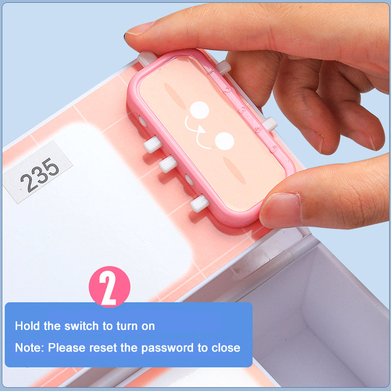Multifunctional Code Lock Large Capacity Pencil Case