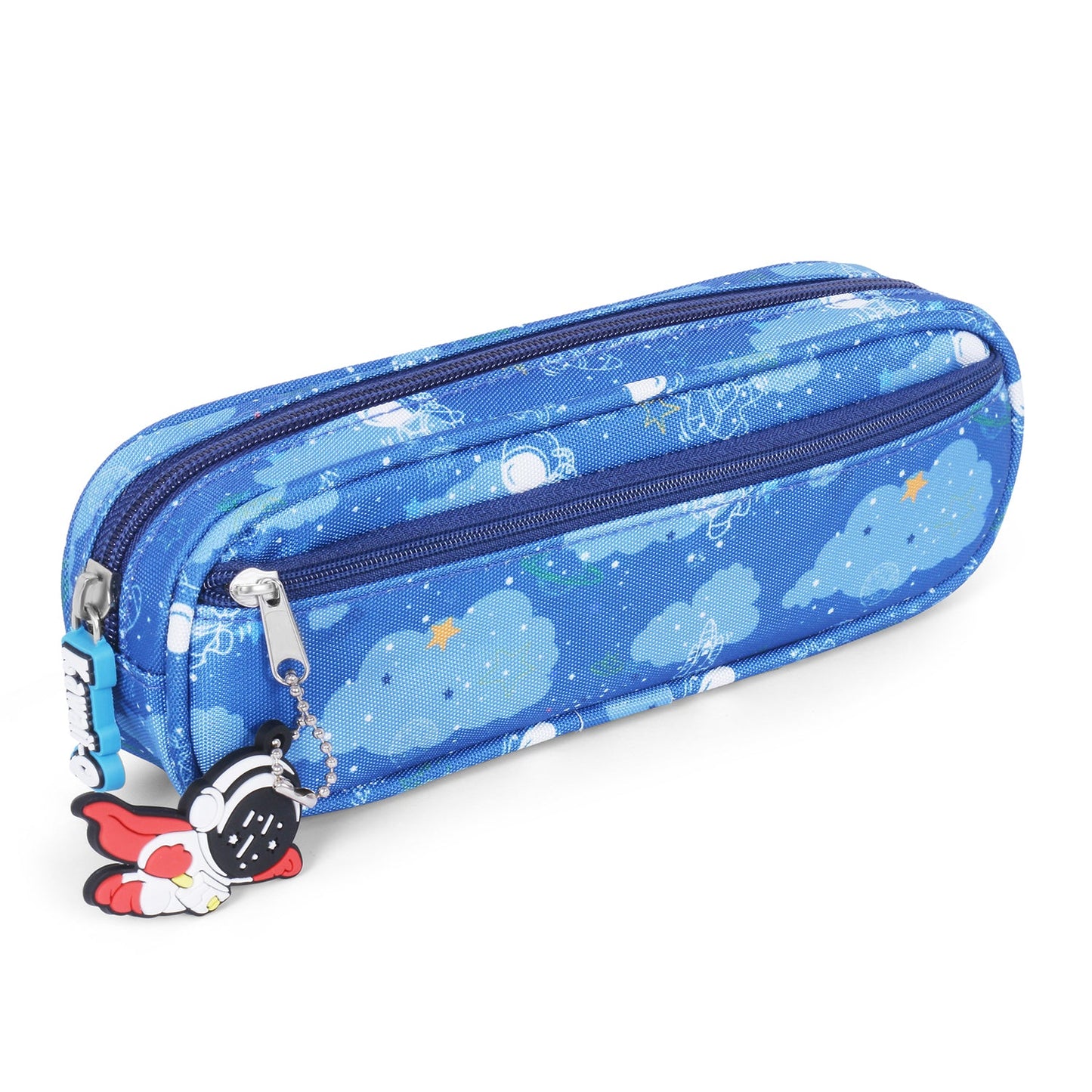 Cute Space Pencil Pouch with Pen and Keychain - Gift Pack