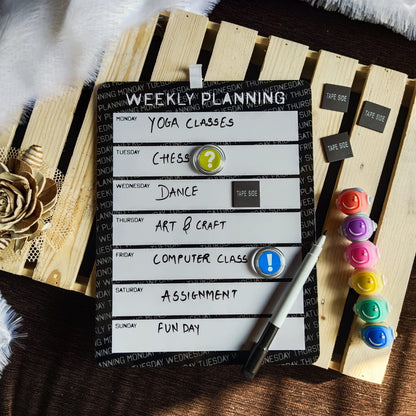 Weekly Planner Magnetic Board