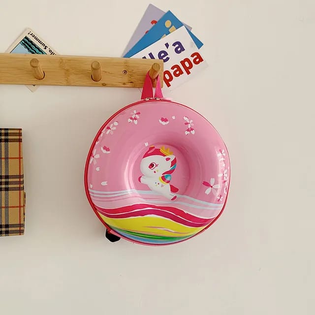 Donut Shape Unicorn/Space School Bag