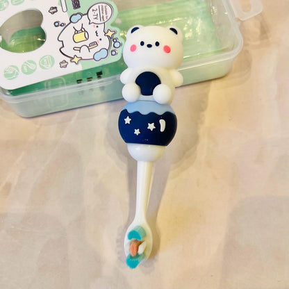 3D Teddy Soft Bristles Toothbrush