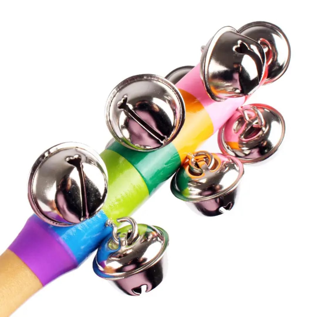 Rainbow Rhythm Jingle Rattle Sticks