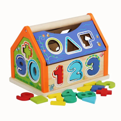 House Activity Center Early Learning for Age 3 4 5 6 7 8 Children Gifts | Wooden & Handcrafted Toys | Preschool Toys & Pretend Play