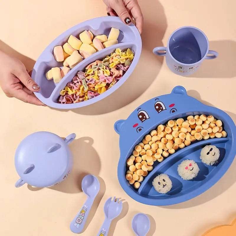 Happy Hippo bamboo fiber tableware