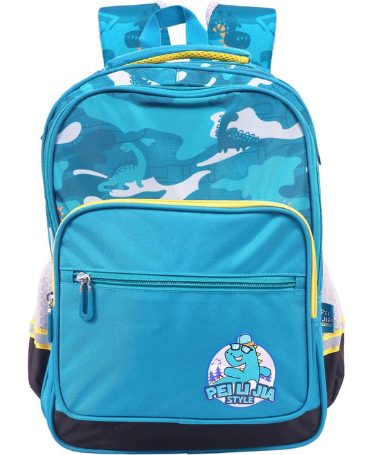 Dinosaur High School  Backpacks 16 inches for Teen Girls Boys Lightweight Bag- Green