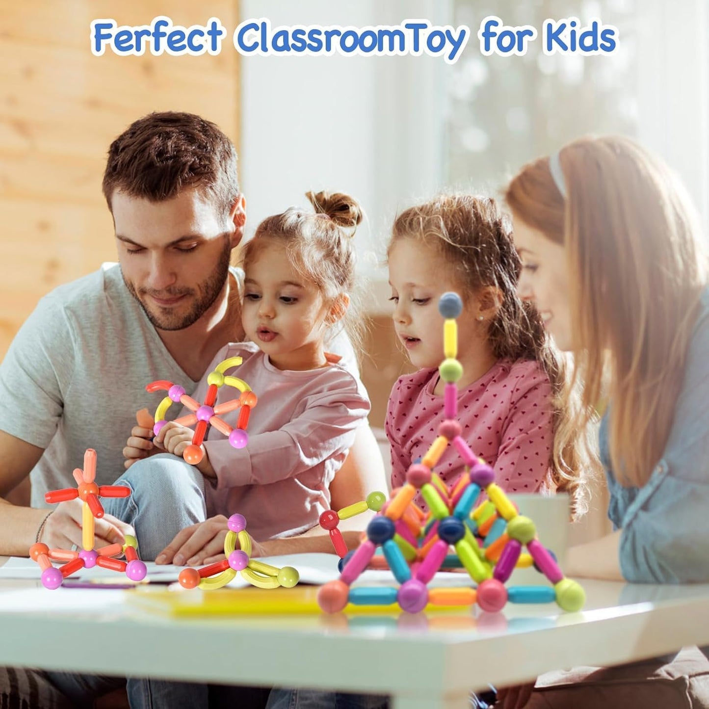 42 pcs Magnetic Sticks Building Blocks Toy For Kids