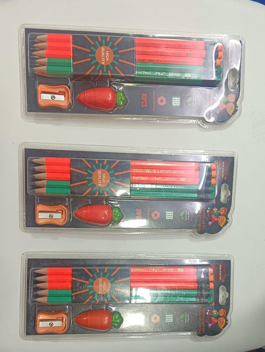 pencil with carrot eraser