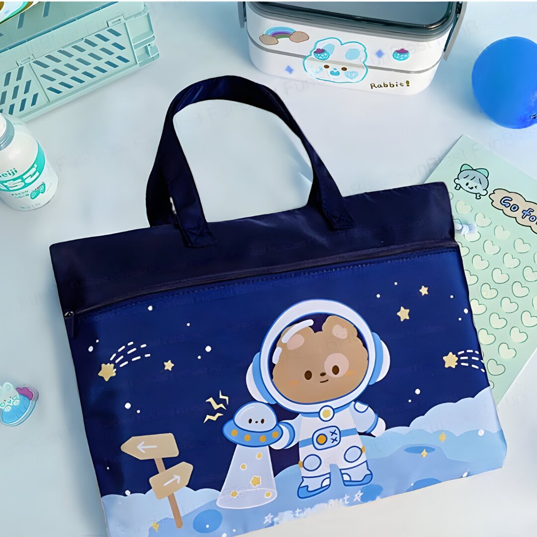 MULTICOLOR CARTOON DESIGN MULTI-PURPOSE HANDBAG