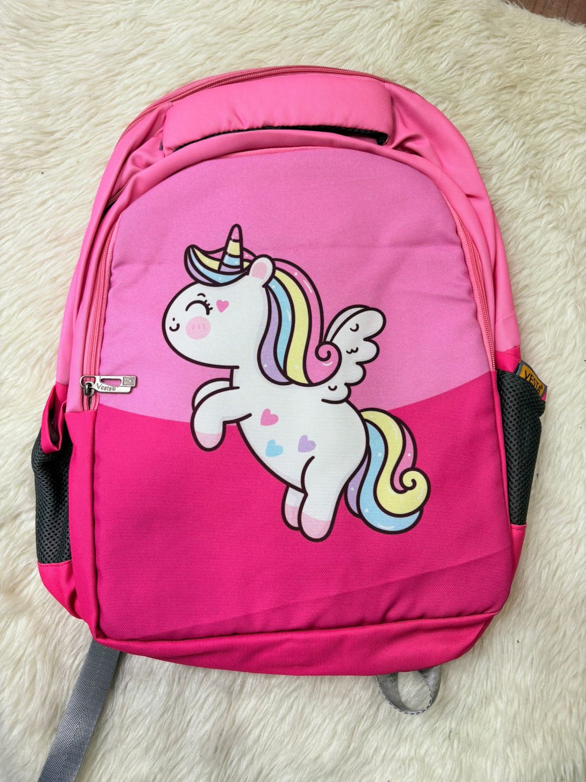 unicorn bag with different colours with glitter