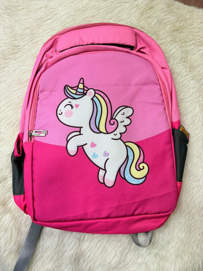 unicorn bag with different colours with glitter