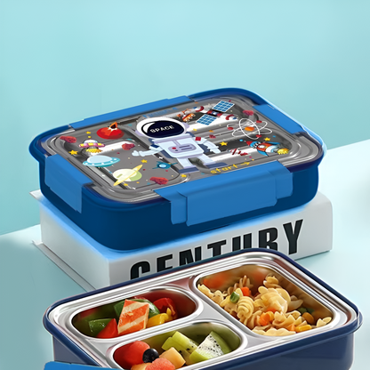 Showbizz Gitz Glaze Lunch Box - Stainless Steel (3 compartment)