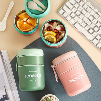 Tedemei Portable Thermal Lunch Box - 2 compartment & 3 compartment