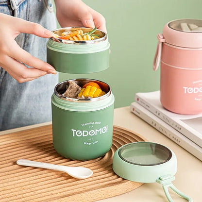 Tedemei Portable Thermal Lunch Box - 2 compartment & 3 compartment