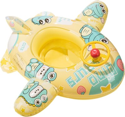 dinosaur swimming airplane seat