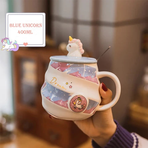 ROUND CERAMIC UNICORN SHAPE
